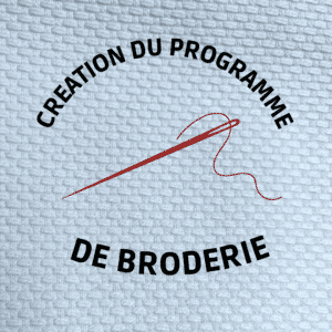 création programme de broderie