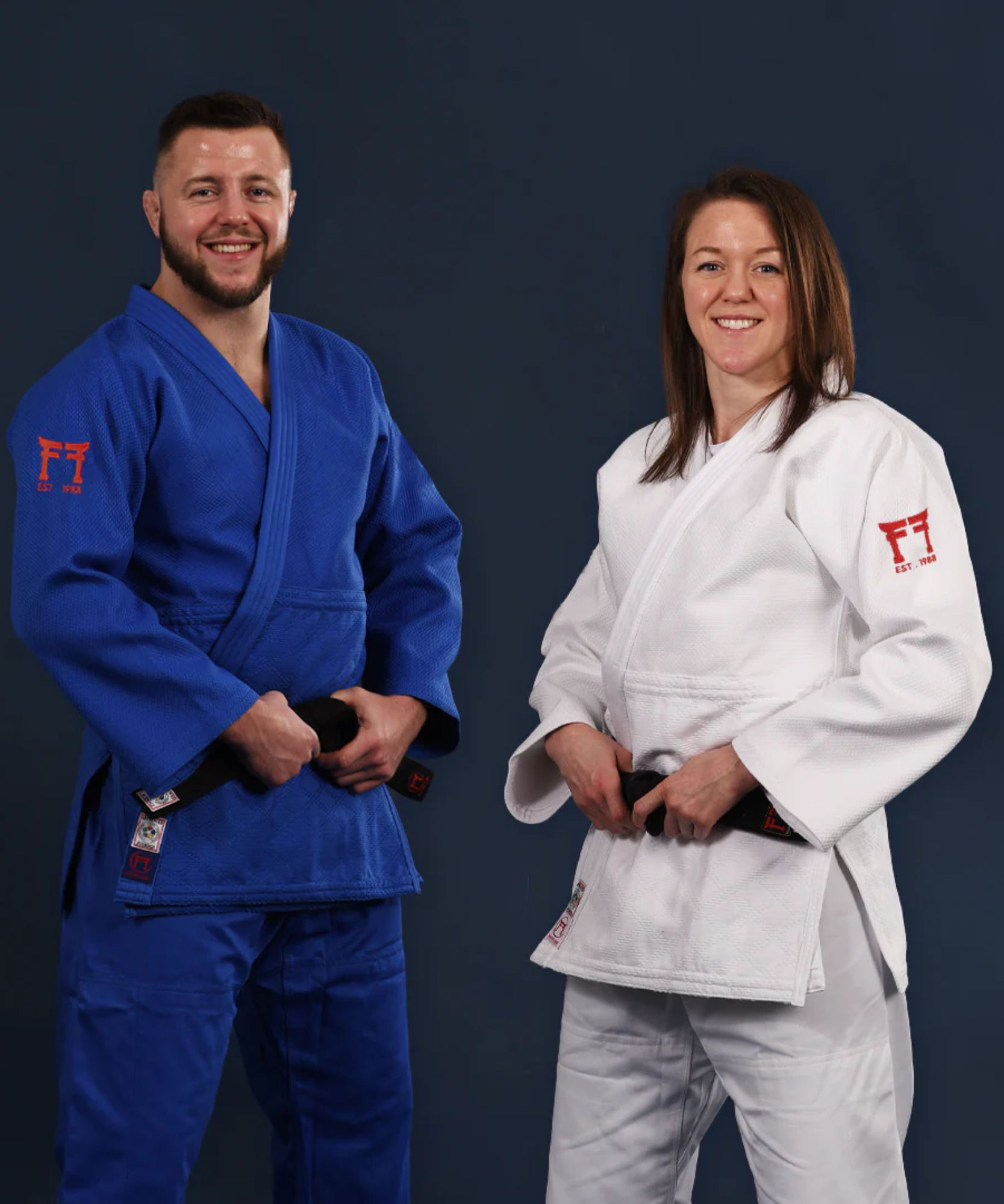 Judogi Green Hill Bianco E Blu Omologato IJF - Kimono Da Judo Unisex In Cotone, 750 G/m2 - Foto 8